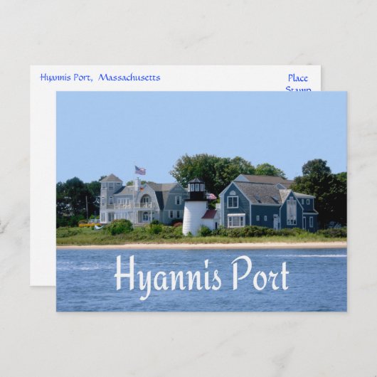 Hyannis Port Massachusetts, Cape Cod Briefkaart (Voorkant / Achterkant)