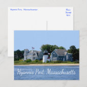 Hyannis Port Massachusetts, Cape Cod Briefkaart (Voorkant / Achterkant)
