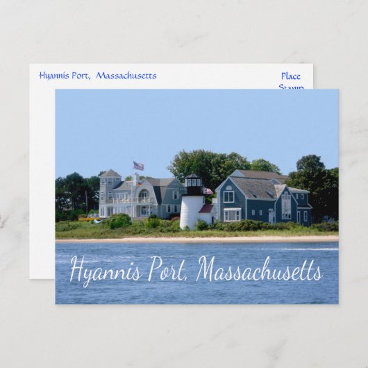 Hyannis Port Massachusetts, Cape Cod Briefkaart (Voorkant / Achterkant)