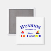 Hyannis-signaalvlag Magneet (Voorkant / Achterkant)