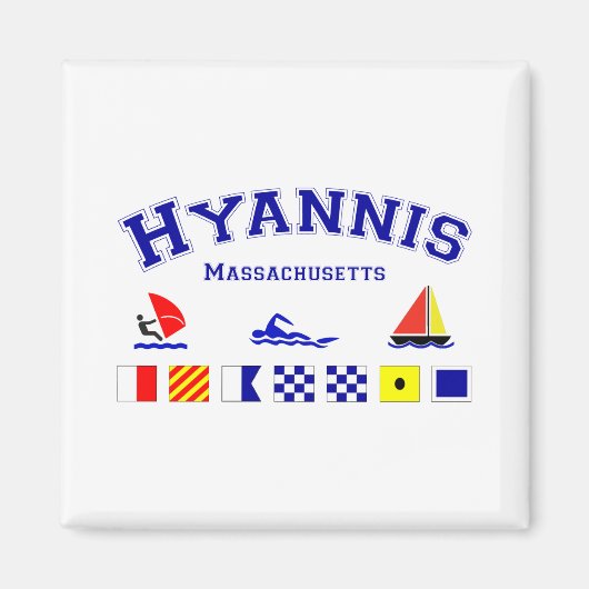 Hyannis-signaalvlag Magneet (Voorkant)