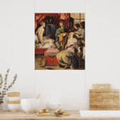 Hyante en Klim op hun toilet Poster (Keuken)