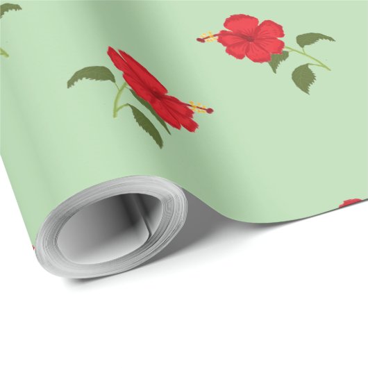 Hybiscus Cadeaupapier (Rol Hoek)