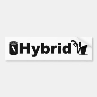HYBRID-batterij en -pomp Bumpersticker