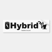 HYBRID-batterijen inbegrepen Bumpersticker (Voorkant)
