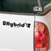 HYBRID-batterijen inbegrepen pomp en batterij Bumpersticker (Op Truck)