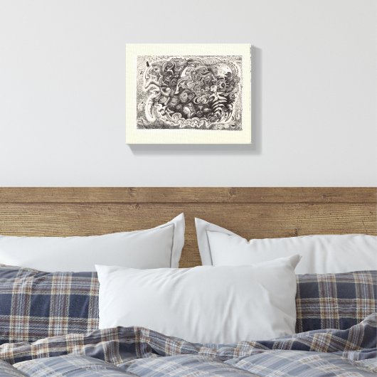 Hybrid Beast Canvas Afdruk (Insitu (Slaapkamer))