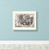 Hybrid Beast Canvas Afdruk (Insitu (Houten vloer))