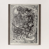 Hybrid Beast (volledig afbeelding) Jigzaag Puzzle Legpuzzel (Verticaal)