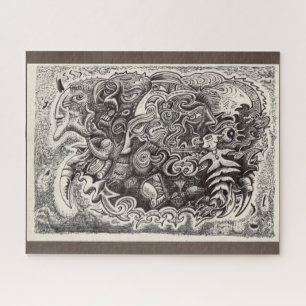 Hybrid Beast (volledig afbeelding) Jigzaag Puzzle Legpuzzel