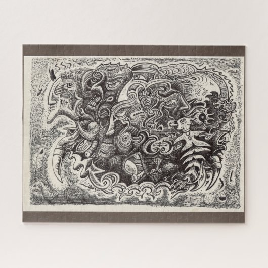 Hybrid Beast (volledig afbeelding) Jigzaag Puzzle Legpuzzel (Horizontaal)