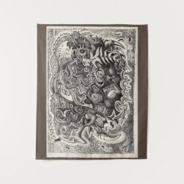 Hybrid Beast (volledig afbeelding) Wandkleed