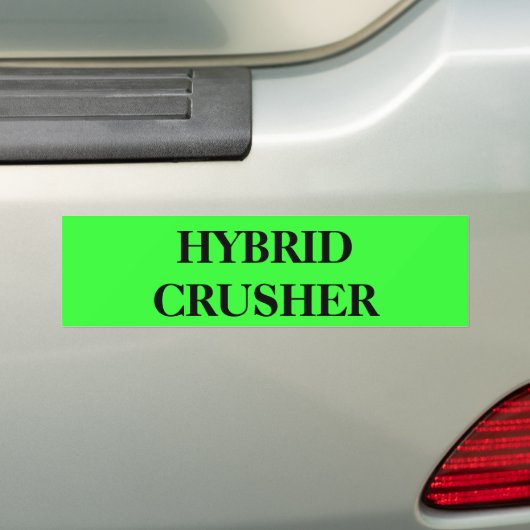 HYBRID CRUSHER BUMPERSTICKER (Op auto)