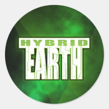 Hybrid Earth Sticker - Rond