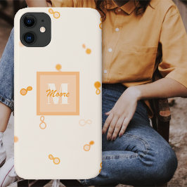 Hybrid Paisley, dunner gescatterd - Oranje Ombre Case-Mate iPhone Case