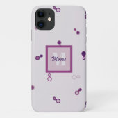 Hybrid Paisley, dunner gescatterd - Paars Ombre Case-Mate iPhone Case (Achterkant)