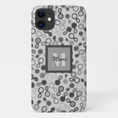 Hybrid Paisley - Grayscale Hoesje-Mate iPhone Case (Achterkant)
