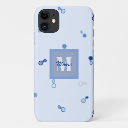 Hybrid Paisley, los getransformeerd in Blue Ombre Case-Mate iPhone Case (Achterkant)