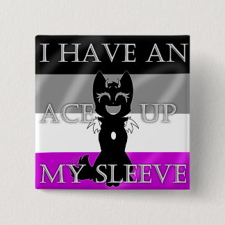 Hybride Ace Pin Vierkante Button 5,1 Cm