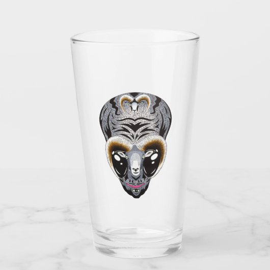Hybride Alien Goat Head Glas (Voorkant)