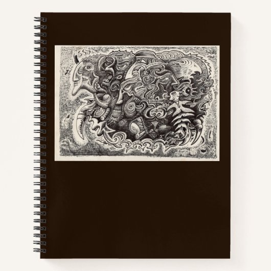 Hybride beastinktekening notitieboek (Voorkant)