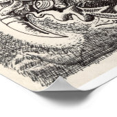 Hybride beastinktekening poster (Hoek)