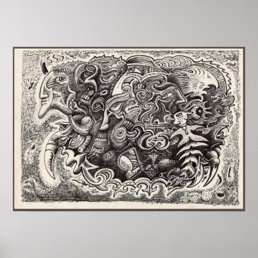 Hybride Beest Poster (Voorkant)
