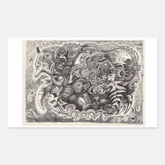 Hybride beest Sticker (Voorkant)