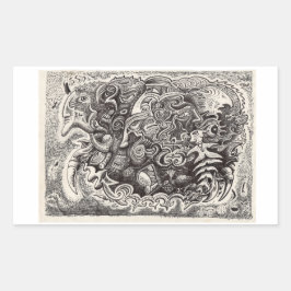 Hybride beest Sticker