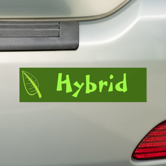 Hybride Bumpersticker (Op auto)