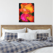 Hybride Cattleya Orchidee Canvas Print (Insitu (Slaapkamer))