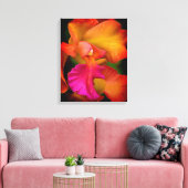 Hybride Cattleya Orchidee Canvas Print (Insitu (Woonkamer))
