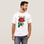 Hybride eeuwigdurend Roos, Lord Napier T-shirt (Voorkant volledig)