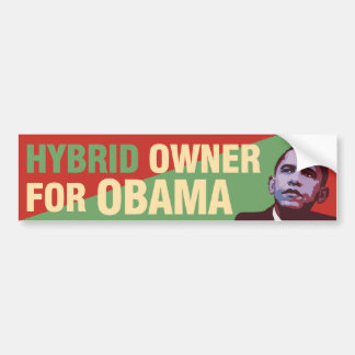 Hybride Eigenaar van Obama - Politieke Bumperstick Bumpersticker