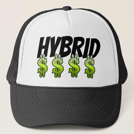 Hybride geld (oud/nieuw geld) trucker pet (Voorkant)