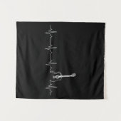 Hybride hartslag wandkleed (Voorkant (horizontaal))