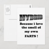 hybride - ik hou van de geur van mijn eigen farce briefkaart (Voorkant / Achterkant)