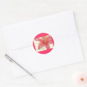 Hybride Lilies Dank je wel Ronde Sticker (Envelop)