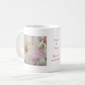 Hybride Lilies Wedding Happiness Cusroze Koffiemok (Voorkant links)