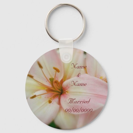 Hybride Lilies Wedding Happiness Sleutelhanger (Voorkant)