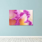 Hybride orchidee close-up, Delray Beach, Florida Canvas Afdruk (Insitu (Houten vloer))