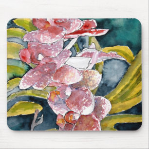 hybride orchideeën - bloemenmousepad muismat