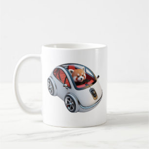 Hybride pc-muis – met een rode panda-driver koffiemok