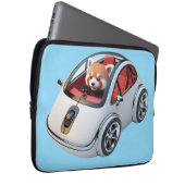 Hybride pc-muis – met een rode panda-driver laptop sleeve (Voorkant Rechts)