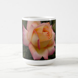 Hybride perzikkleurig Roos Bloem Collectie Koffiemok