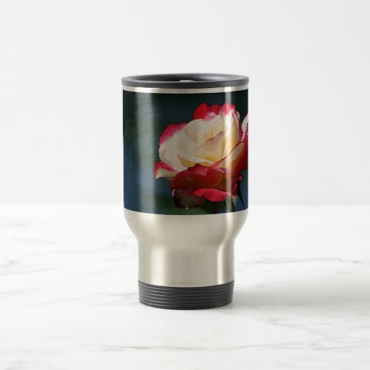 hybride roos van de "Dubbele Delight" thee Reisbeker (Center)