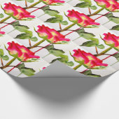 Hybride thee Roos waterverf moderne bloemkunst Cadeaupapier (Hoek)