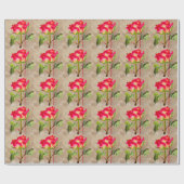 Hybride thee Roos waterverf moderne bloemkunst Cadeaupapier (Vlak)