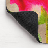 Hybride thee Roos waterverf moderne bloemkunst Muismat (Hoek)