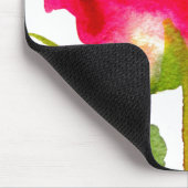 Hybride thee Roos waterverf moderne bloemkunst Muismat (Hoek)